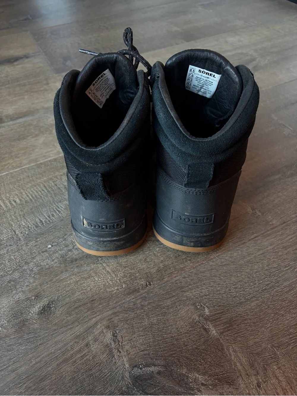 Sorel Ankeny II Hiker WP waterproof boots in Black Men’s 8.5